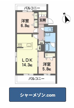 Seaside Houseの間取り