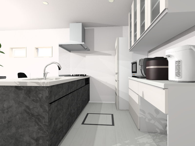 匝瑳市八日市場ロA区／太陽光発電システム付　新築一戸建の独立洗面台