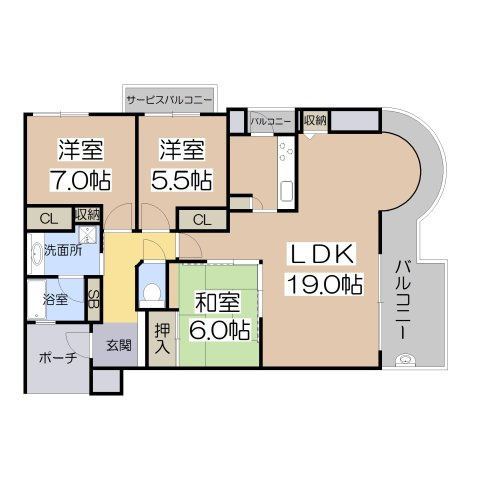 【間取り】 | セレッソコート阿倍野阪南町