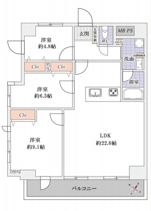 ソネット上池袋の間取り