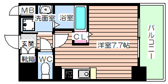 【間取り】 | アクアプレイス梅田Ⅱ