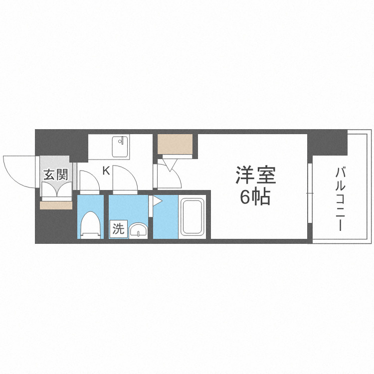 エスリード難波ザ・ゲートの間取り