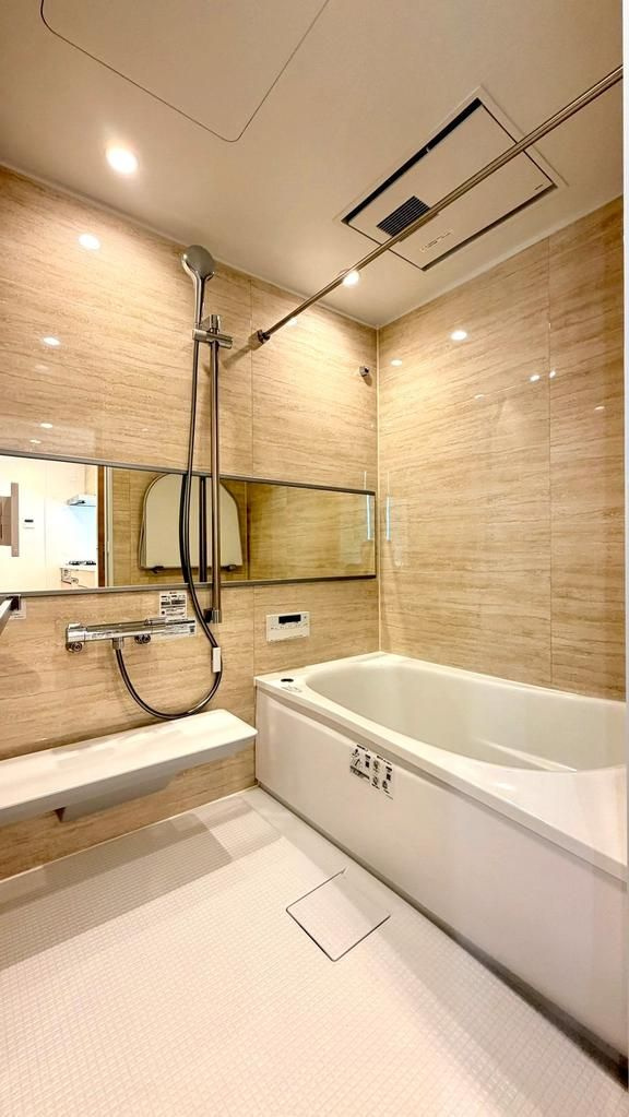 矢向第３ダイヤモンドマンションの浴室|ゆったり過ごせるお風呂です
