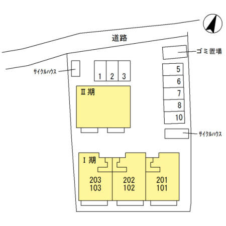 くみの木ヒルズⅠの区画図