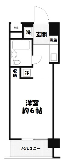 【間取り】 | トップ志村 | コンパクトなワンルーム(^^)/