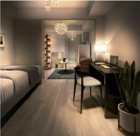 スパシエ幡ヶ谷の寝室