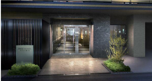 スパシエ幡ヶ谷のエントランス