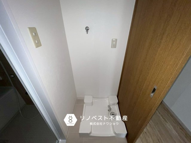 ネオイース勝山北パークサイドのランドリースペース|洗濯機置場もしっかり確保！