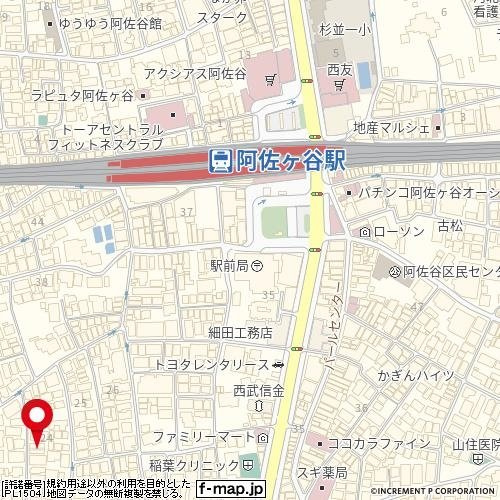 日興パレス阿佐ヶ谷ＰＡＲＴⅡの地図