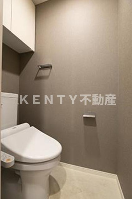 【トイレ】 | パークアクシス池田山 | 落ち着いた色調のトイレです