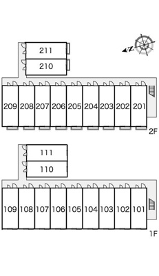 【区画図】 | レオパレス篠崎ＬＡ１