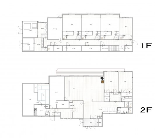 店舗付き住宅 物件　那須郡那須字湯本の間取り|間取りは6SLDK
かなり広く事業用や、大家族の別荘としても活用できます。