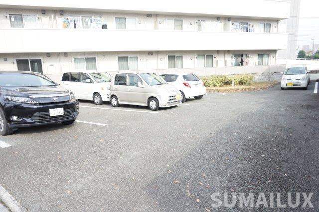熊本市中央区保田窪１丁目のアパートの駐車場