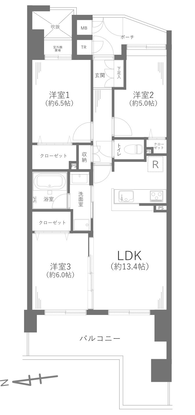ダイアパレスワンダースケープの間取り