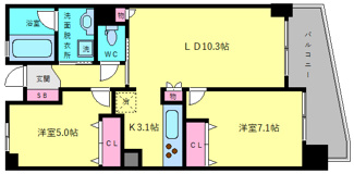 【間取り】 | カスタリア阿倍野 | カスタリア阿倍野　間取り