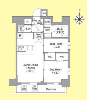 【間取り】 | コンフォリア・リヴ品川戸越 | コンフォリア・リヴ品川戸越