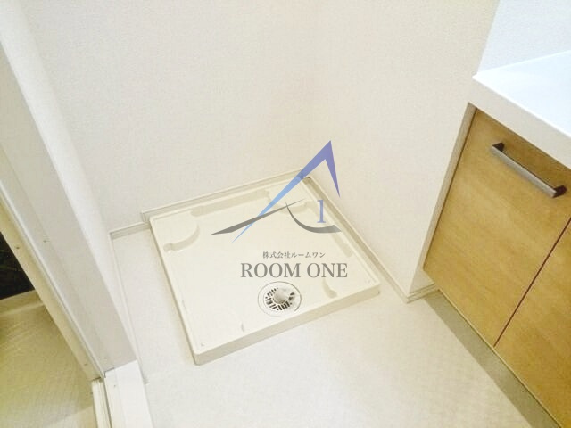 シンセリティグレイス南大井の設備|洗濯機置き場です。