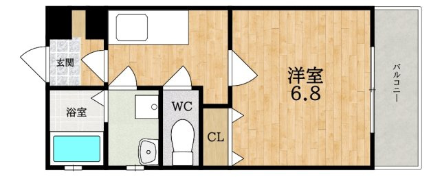 クレアール堺町ＩＩの間取り