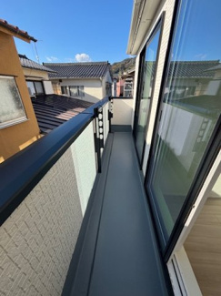 【バルコニー】 | 安佐南区古市4（古市橋駅まで徒歩5分）限定1棟 | 南向きバルコニー