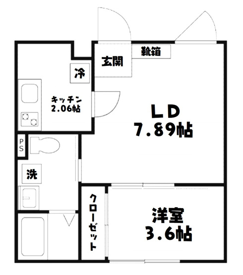 【間取り】 | セレス巣鴨 | 1LDK間取り