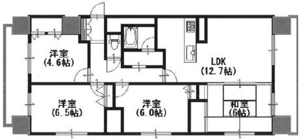 リベール姫路駅南Ⅰ　山電「亀山駅」徒歩14分の間取り