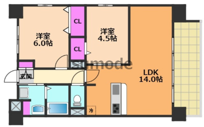 【間取り】 | ソシア千里丘