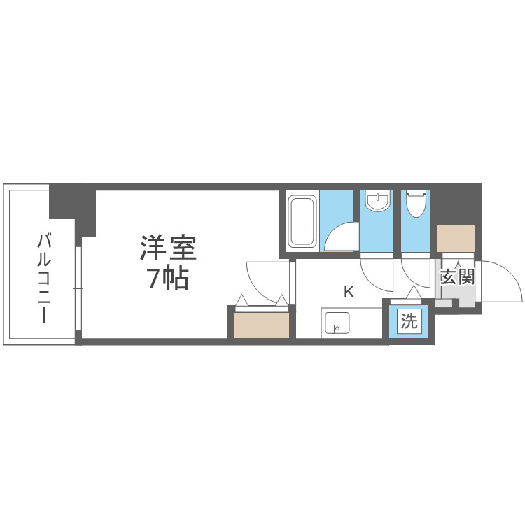 ソルテラスＯＳＡＫＡ　ＥＡＳＴ　ＧＡＴＥの間取り