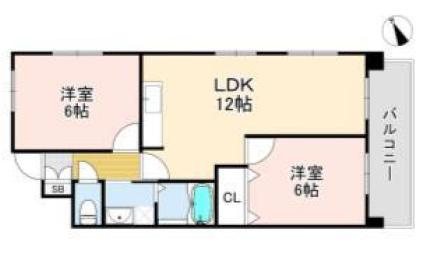 ロイヤルコーポ魚住の間取り