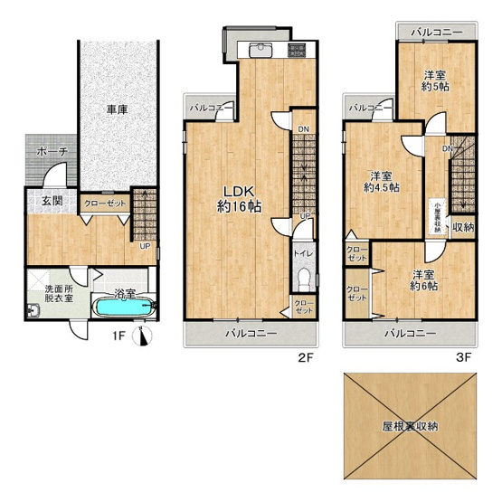 【間取り】 | 寝屋川市豊野町戸建