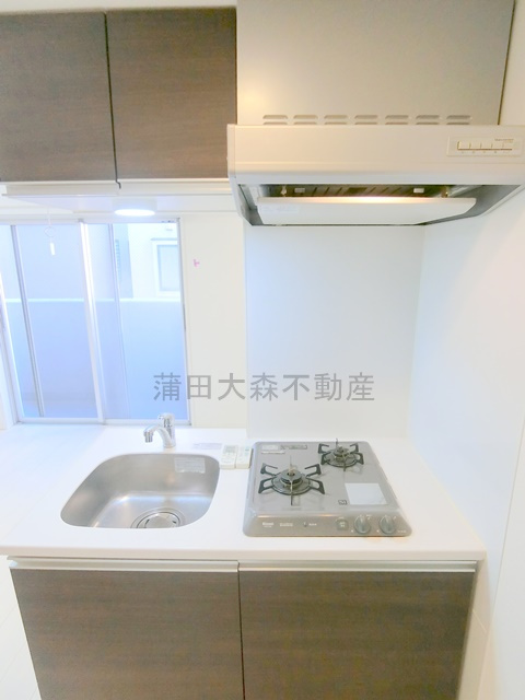 パティーナ京急蒲田のキッチン|2口ガスシステムキッチン