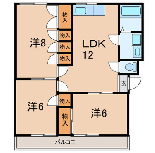 山手マンションの間取り