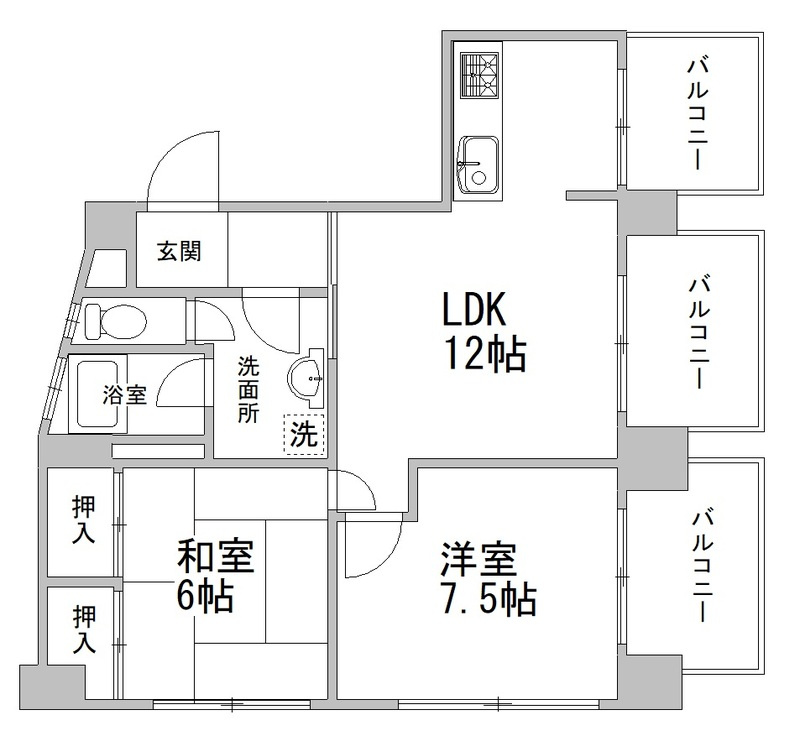 川元ビルの間取り