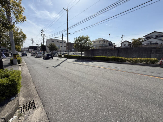半田市青山6丁目　売り土地の前面道路含む現地写真|前面道路含む現地写真です