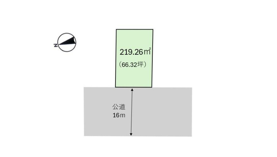 半田市青山6丁目　売り土地の区画図
