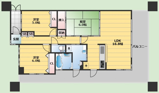 【間取り】 | ローレルコート北緑丘
