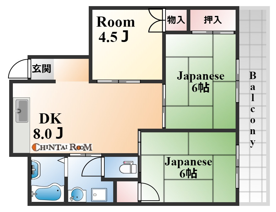 ウエストハイツ灘の間取り