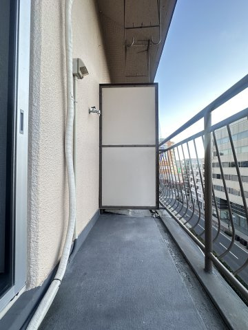 あびこ三栄プラザのバルコニー