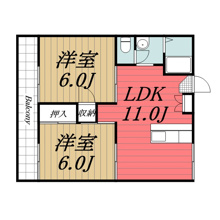 【間取り】 | アスモ美しが丘　B