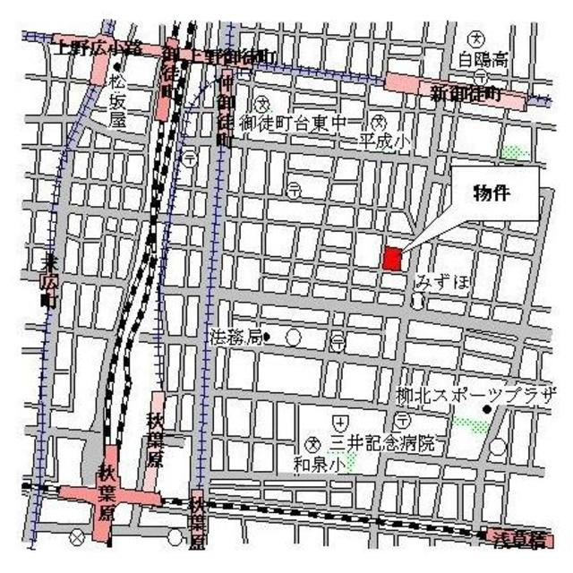 パークアクシス御徒町の地図