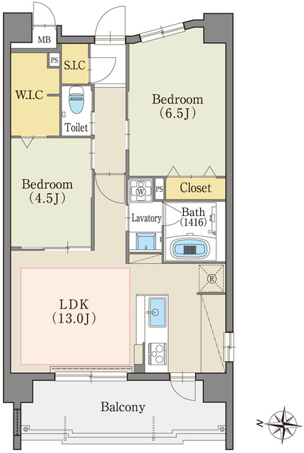 テラッツァ白壁の間取り