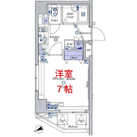 【間取り】 | クレイシア北千束