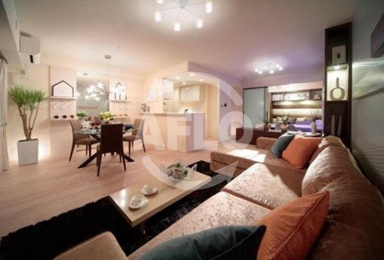 ザ・パークハウス中之島タワー　西天満小の居間・リビング|ザ・パークハウス中之島タワー　リビング・ダイニングスペース