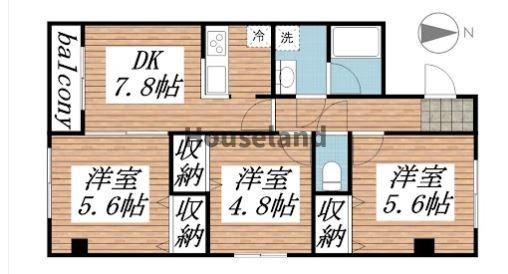 水原マンションⅢの間取り