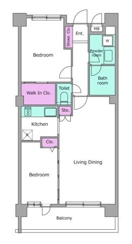 レジディア祐天寺の間取り