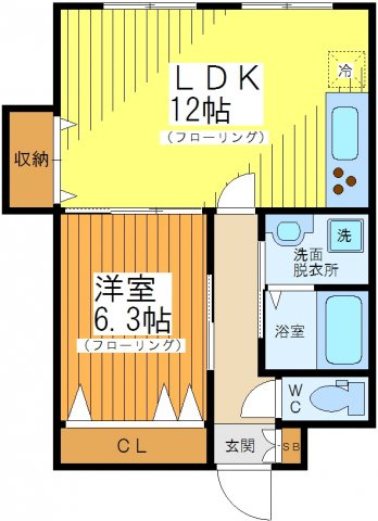 グランドール梶山の間取り
