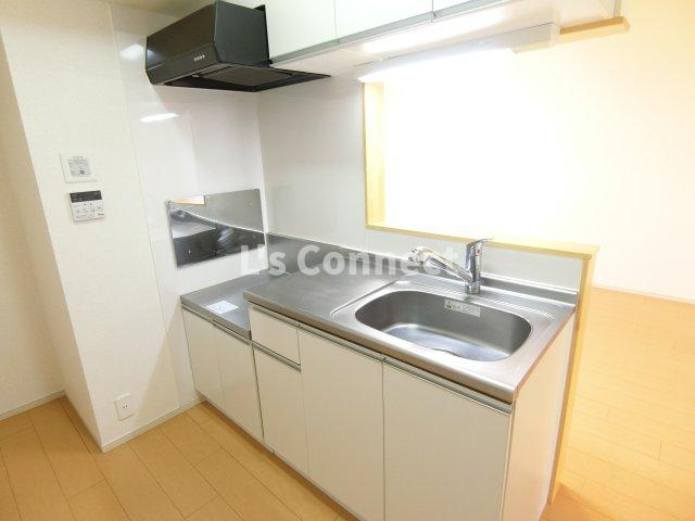 【キッチン】 | プラシード　イースト | ２口ガスコンロ設置可能な対面キッチンです。