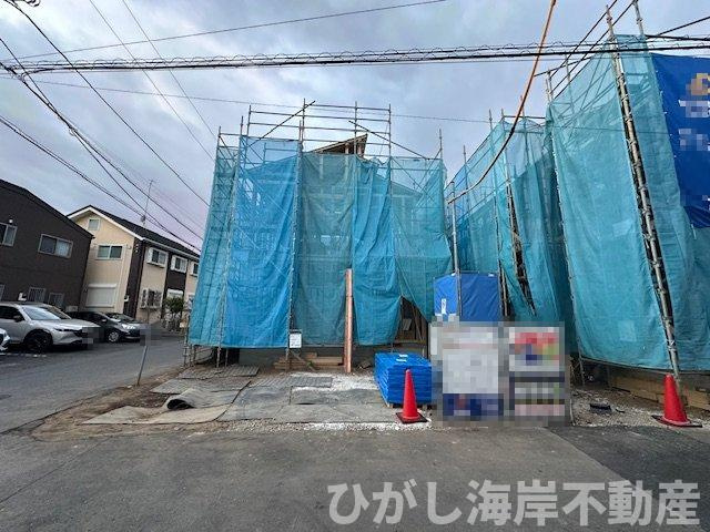 茅ヶ崎市円蔵　新築戸建　全２棟の外観|12月22日撮影　建築中　現地外観