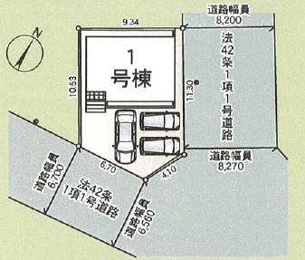 【区画図】 | 飯田グループ販売戸数全国7位の現地販売会社です【志木市下宗岡４-４-１９付近】 | 区画図　全１棟。