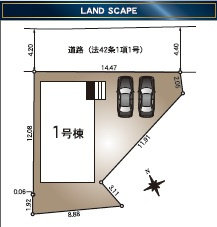【区画図】 | Cradlegarden尾張旭市印場元町北山第１【白鳳小　西中】 | 今すぐのご案内可能です！→  0120-336-922　までお気軽にお問い合わせください。