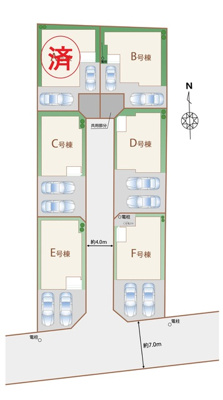 【区画図】 | 駿東郡清水町柿田 新築一戸建て C号棟 | C号棟の区画図です